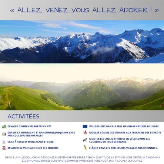 Bel Appartement 4 A 6 Couchages Au Pied Des Pistes A Superbagneres Saint-Aventin Kültér fotó